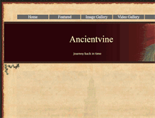 Tablet Screenshot of ancientvine.com